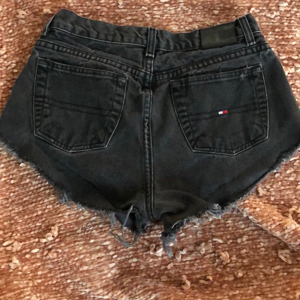 TOMMY HILFIGER black Jean shorts